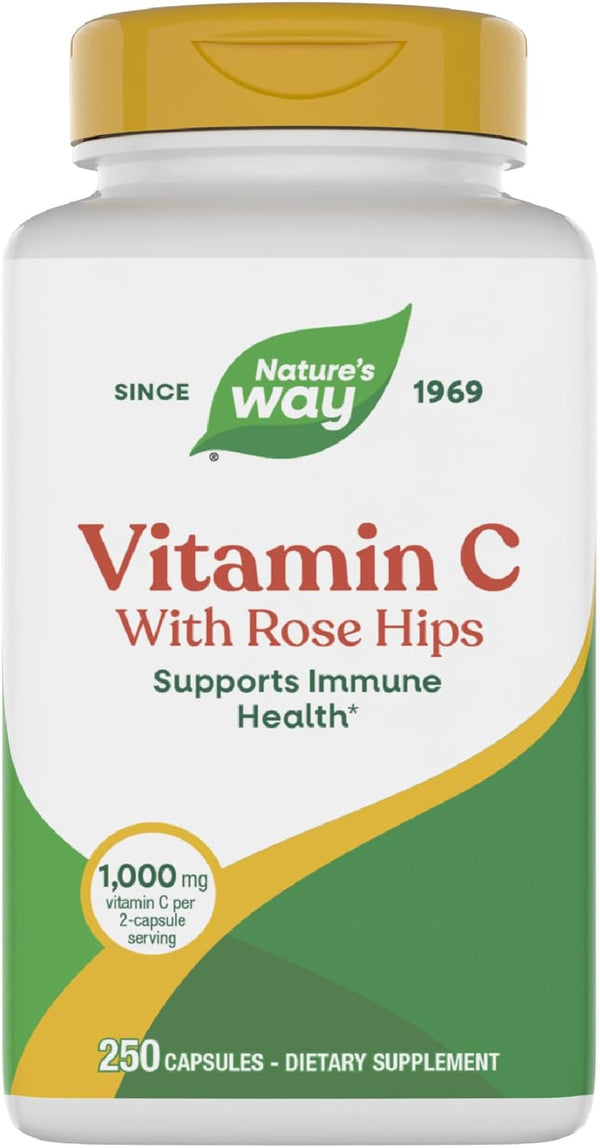 Nature'S Way Vitamin C with Rose Hips - Powerful Antioxidant Protection* - Supports Immune Function* - Strengthens Collagen for Healthy Skin* -