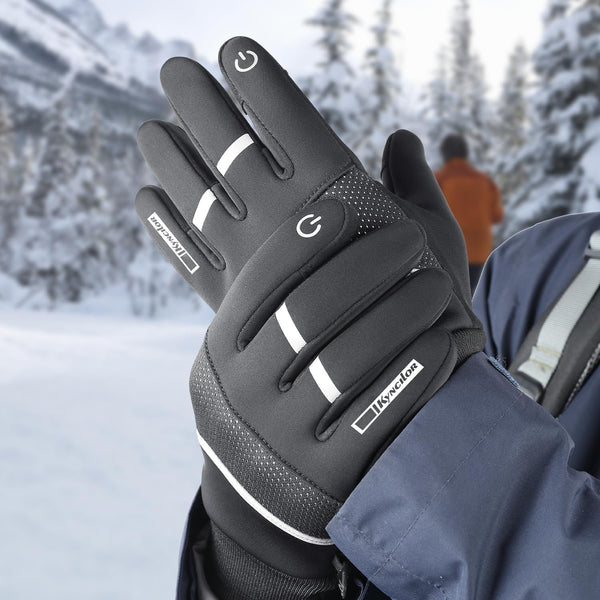 Kyncilor Womens Winter Gloves Mens Thermal Gloves with Touchscreen Fingers Anti-Slip Grip for Runing Working Texing Driving
