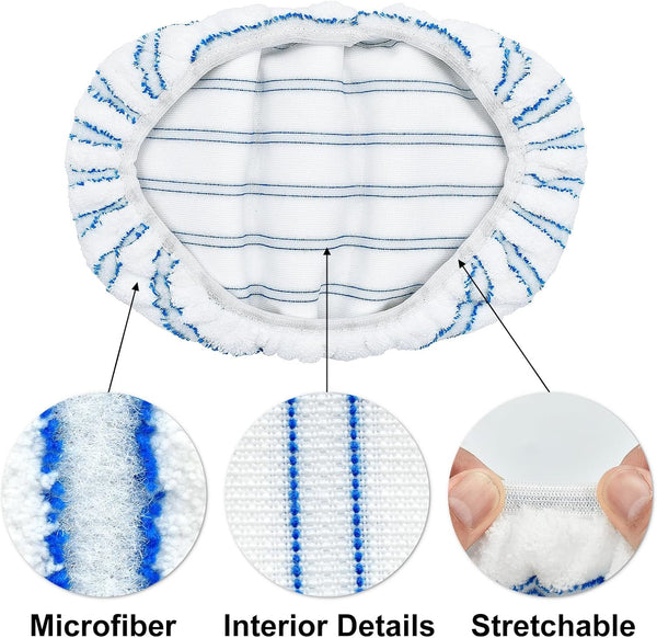 Mop Pads Replacement for O-Cedar Hardwood Floor 'N More Microfiber Mop, 3 Pack Mop Refills for Ocedar Hardwood Floor 'N More Microfiber Mop, 15 X