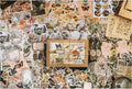 Knaid 200 Pieces Vintage Ephemera Pack Decoupage Paper Junk Journal Kit Scrapbook Planner Sticker Supplies for Art Journaling Bullet Journals