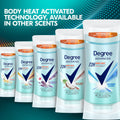 Degree Advanced Protection Antiperspirant Deodorant Shower Clean for 72-Hour Sweat & Odor Control for Women, with Body Heat Activated Technology,