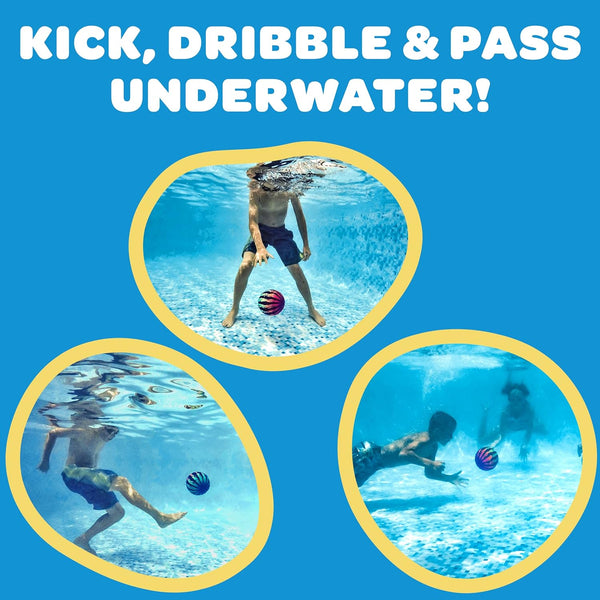 Watermelon Ball JR - Pool Toy for Underwater Games - Durable Ball for Pool Football, Basketball & Rugby - Perfect for Water Parties - Fun for