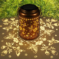 Solar Lantern Outdoor Hanging Lights Christmas Birthday Gifts for Women Mom and Grandma Butterfly Flower Metal Garden Decor outside Waterproof LED