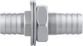Enoch'S Land 3/4" Hose Barb Thru-Bulk Bulkhead Fitting,304 Stainless Steel Straight Hex Union Fitting for Air Water Fuel