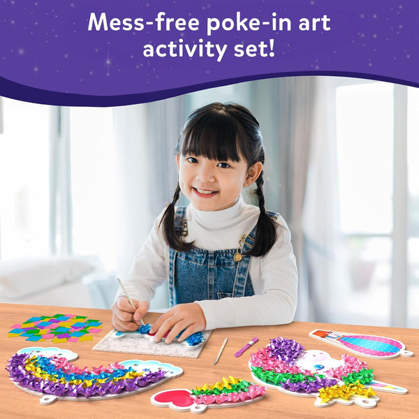Skillmatics Poke-in Art - Magical Unicorn Dream Decor, Mess-Free Fun for Kids, DIY Wood Craft Kits, Creative Activity, Gifts for Ages 4, 5, 6, 7,