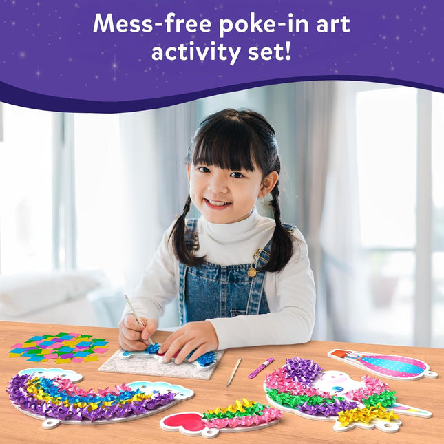 Skillmatics Poke-in Art - Magical Unicorn Dream Decor, Mess-Free Fun for Kids, DIY Wood Craft Kits, Creative Activity, G