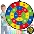 Large Dart Board for Kids, Kids Double-Sided Dart Board with Sticky Balls and Darts, Indoor/Outdoor Sport Fun Party Play Game Toys, Gifts for 3 4