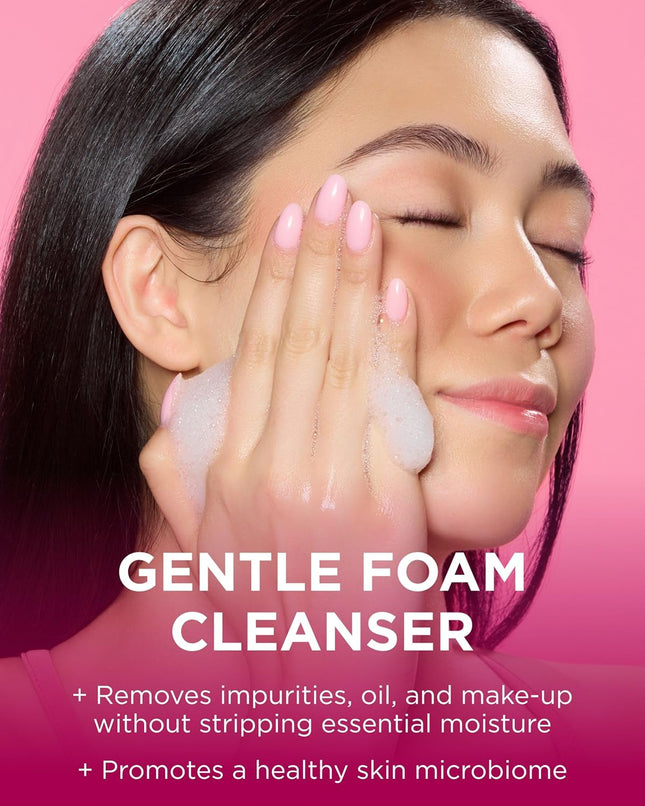 Andalou Naturals 1000 Roses Gentle Cleansing Foam | Foaming Face Wash with Rose Stem Cells & Organic Aloe Leaf Juice | H