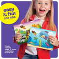 Dan&Darci Foil Art Kit for Kids - Arts and Crafts for Kid Ages 4-8, 4-6, 5-7, 5-8, 6-8 - 5 Year Old Girl Gifts - Fun Kits Projects Activities -