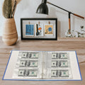 Currency Sleeves,50Pcs Page Protectors for 3 Ring Binder, 3-Pocket Banknote Sleeves, 8.5 X 11, Dollar Bill Holder for Collectors, Paper Sleeves