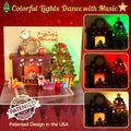Christmas Card Pop up with Light and Music 3D Santa Fireplace Merry Christmas Greeting Card with Envelope for Kids Girls Women Man Christmas Gift