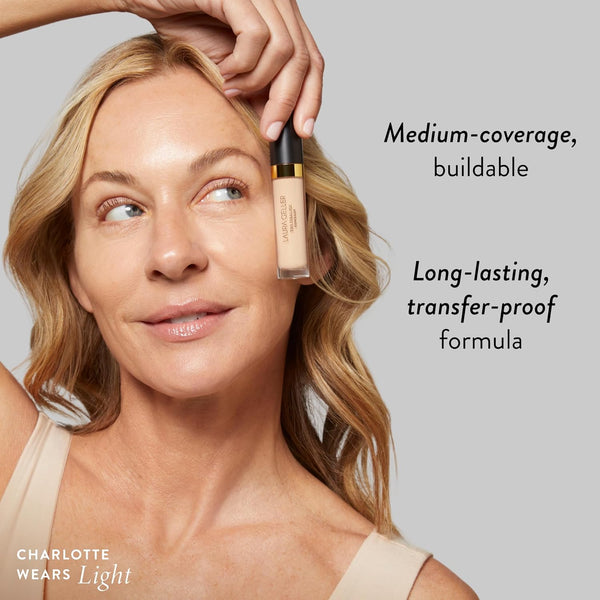LAURA GELLER NEW YORK the Ideal Fix Concealer - Fair - Buildable Medium to Full Coverage Liquid Concealer - Covers under Eye Dark Circles &