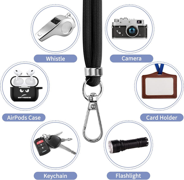 CACOE Phone Lanyard 2 Pcs-2 Pcs Adjustable Neck Strap,4 Pcs Patches,Universal Crossbody Multifuctional Cell Phone Lanyards Compatible with Most