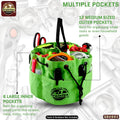 Graintex 18 Pockets Grab Bag Rip-stop Canvas Drawstring Closure, Small Part Organizer Pouch, Small Tools, Screws, Parts, Parachute Tool Bag for