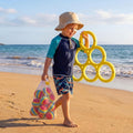 Hiboom Pool Toys Games Set, Water Sports Toys for Pool Floating Throwing Games with 10 Rainbow Golf EVA Balls, Fun Gifts, Floating Pool Water Toys