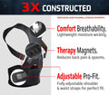Magnetic Posture Corrector, Men and Women, Fully Adjustable Padded Back Supporter, All Day Pain Relief, Lumbar, Neck, Spine, Shoulders, Scoliosis
