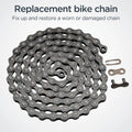 Schwinn Chain, Steel Replacement Chain, 112 Links, Fits Derailleur & Non-Derailleur Bikes, Single & Multi-Speed Bikes