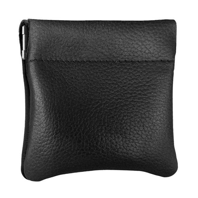Nabob Leather Genuine Leather Squeeze Coin Purse, Coin Pouch Made IN U.S.A. Change Holder For Men/Woman Size 3.5 X 3.5 B
