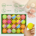 Bath Bombs for Kids with Toys Inside, 20 Pack Kids Bath Bombs with Glow in the Dark Surprise Toys Inside, Natural Organic Bubble Bath Fizzy Bath