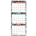 Calendar 2025-2026 - May. 2025 - Jun. 2026, 3 Month Display Wall Calendar (Folded in One Month), 11.3" X 26" (When Opened), Vertical Calendar