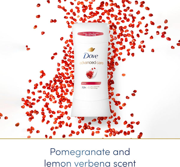 Dove Advanced Care Antiperspirant Deodorant Stick Revive to Help Skin Barrier Repair after Shaving by Boosting Skin'S Ceramide Levels 72 Hour Odor