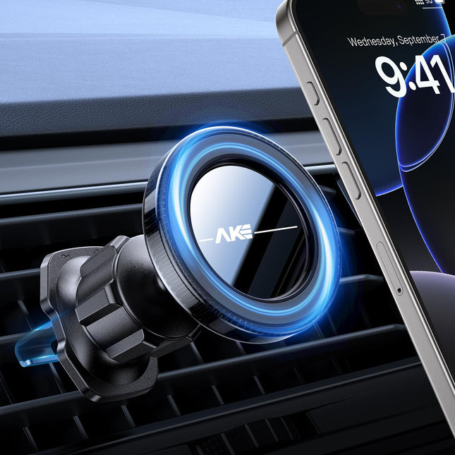 AKESEPE for Magsafe Car Mount [2025 Strongest Magnet Power] Magnetic Phone Holder for Car Vent 360Â° Rotation Magnetic C