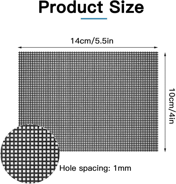 Cleaning Screen, 5.5X4 Inch Upgraded Toilet Cleaner Hard Water 15PCS Toilet Ring Remover Abrasive Grit Mesh Pads for Bowls Griddle Household Stain