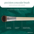 Ecotools Precision Concealer Makeup Brush, for Concealing under Eyes & Imperfections, Sculpt Skin, Works with Liquid & Cream Makeup, Synthetic