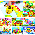 20Pcs 3D EVA Foam Sticker Puzzle Game DIY Cartoon Animal Learning Education Toys for Toddler Kids Art Craft Kits (Kidslove A)