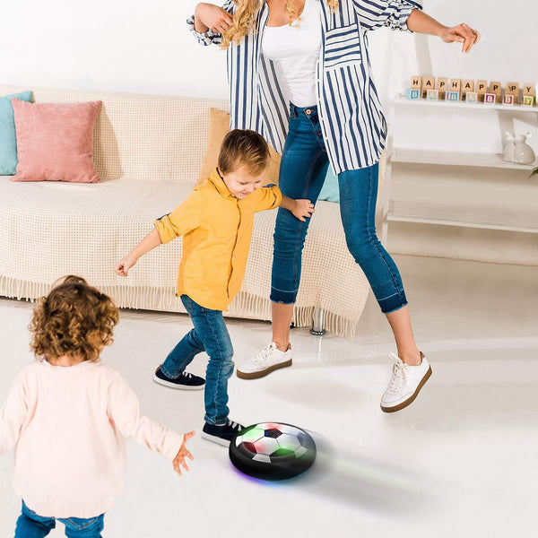 Toyk Boy Toys - LED Hover Soccer Ball - Air Power Training Ball Playing Football Indoor Outdoor Game - Birthday Gifts for Kids, Age 3 4 5 6 7 8-12
