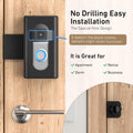 Anti-Theft Video Doorbell Mount,Ahbteym Mount No Drill Bracket Holder Accessories for Apartment Home Rentals Compatible with Ring Video Doorbell
