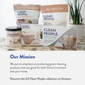 The Clean People Dishwasher Pods - Cuts Grease & Rinses Sparkling Clean - Residue-Free - Phosphate Free Dishwashing Pods - Lemon, 60 Pack