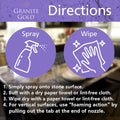 Granite Gold Clean and Shine Spray-Streak-Free Deep Cleaning & Polishing of Granite, Marble, Quartz, 24 Fl Oz (Pack of 1)