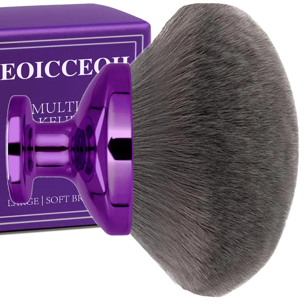 Extra Large Body Makeup Brush for Self Tanner, Leg Makeup &Bronzer Blend,90 Mm Wide-Headed Kabuki Brush Provides More Even &Pretty Application,