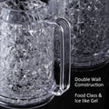 Double Wall Freezer Mug Frosty Mug Insulated Ice Cup with Gel 16Oz/450Ml (Set of 4)