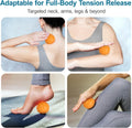 Atsuwell Acupressure Foot Massage Mat, 5-Zone Reflexology Mat with Dual Massage Ball Tracks, Portable Foot Pressure Point Pad for Stress Relief,