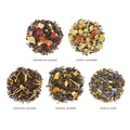 Tea Forte Lotus Single Steeps Loose Leaf Premium Tea Gift Set Sampler, 15 Count 3 of Each Assorted Blends, Pre-Portioned Single Serve Pouches,