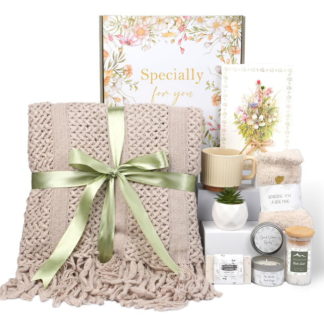 Christmas Get Well Gifts for Women - Feel Better Gift Baskets for Women After Surgery, Cancer Care Gifts for Friend, Sic