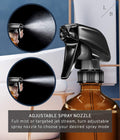 Liba Amber Glass Spray Bottles 2 Pack, 16 Oz Refillable Empty Spray Bottle for Cleaning, Essential Oils, Hair, Plants, Adjustable Nozzle for
