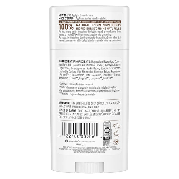 Schmidt'S Aluminum-Free Vegan Deodorant Clean Coconut for Women and Men, with 24 Hour Odor Protection, Natural Ingredients, Cruelty-Free, 2.65 Oz