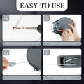 Retractable Clothesline Heavy Duty Retracting Clothes Line Outdoor and Indoor with Durable ABS Shell and 38 Feet Extruded PVC Line,With Lock to