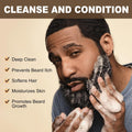 JVR Beard Wash and Beard Conditioner for Men, Beard Shampoo Cleanse and Reduces Frizz, Soften & Strengthens, Organic with Coconut, Aloe, Provides