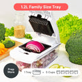 Fullstar Vegetable Chopper and Spiralizer - Food Chopper with Container, Fruit Slicer, Kitchen Gadgets & Accessories, Home Essentials (4 in 1, White)