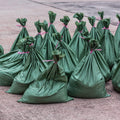 Shappy 100 Pieces Empty Sandbag Heavy Duty Flooding Outdoor Woven Polypropylene Sand Bags with Solid Ties for UV Protection Emergency Situation
