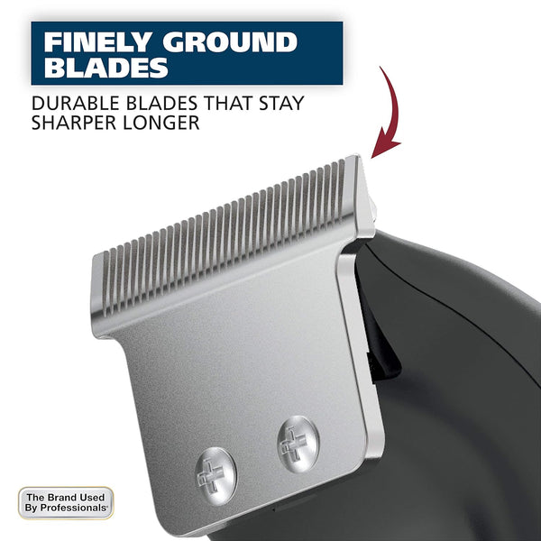Wahl T-Pro Corded Compact Men'S Beard Trimmer with Diamond Finished T Blade for Bump Free Precision Outlining, Detailing, and Trimming - Model