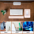 MOSISO Wrist Rest Support for Mouse Pad&Keyboard Set, Rectangular Ergonomic Mousepad Non-Slip Base Home/Office Pain Relief&Easy Typing Pad with