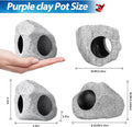 CousDUoBe 10Pcs Aquarium Hideaway Rock Cave Fish Tank Decorations quarium,Betta Toys Hideout Stones House,Safe and Non-Toxic Ceramic Fish Tank
