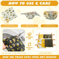 Tranqun 27 Pack Beeswax Wraps for Food Reusable Beeswax Assorted Bread Storage Wrap Fresh Food Keeper for Covering Dishes Sandwich Cheese Fruit