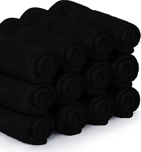 Utopia Towels 12 Pack Premium Wash Cloths Set, 12 by 12 Inches, 100% Cotton Ring Spun, Highly Absorbent and Soft Feel Essential Washcloths for