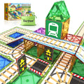 Magnetic Tiles Railroad Toppers Kids Toys Add-on Train Track Playset Playing with Trains Cars Preschool Learning Activities STEM Toys for Age 5-7